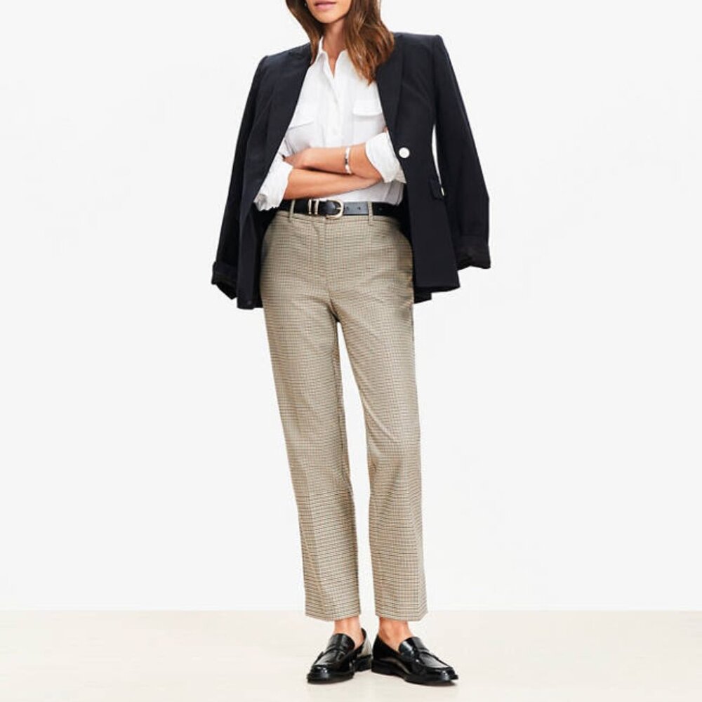 LOFT Riviera Slim Pants In Plaid